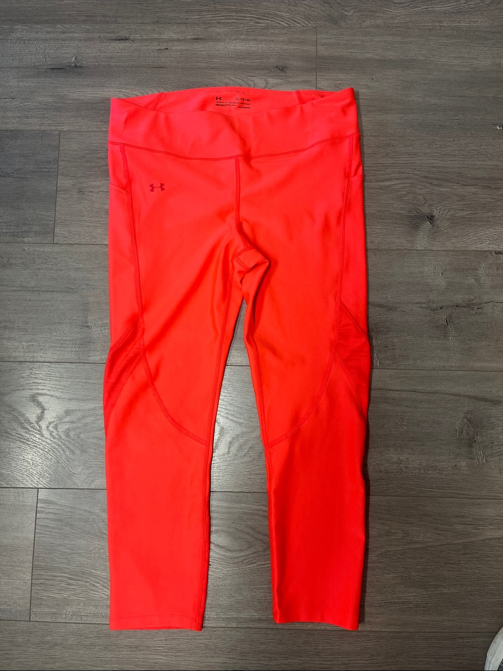 Under Armour Neon Coral Performance Leggings